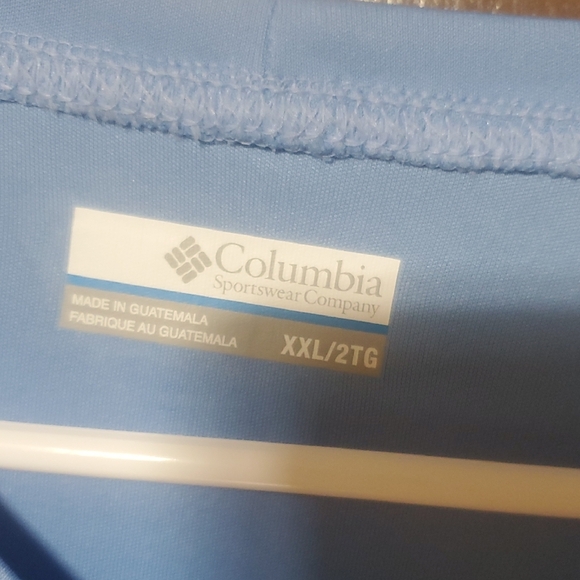 Columbia Men's Light Blue PFG Long Sleeve Tee 2xl - Picture 3 of 5